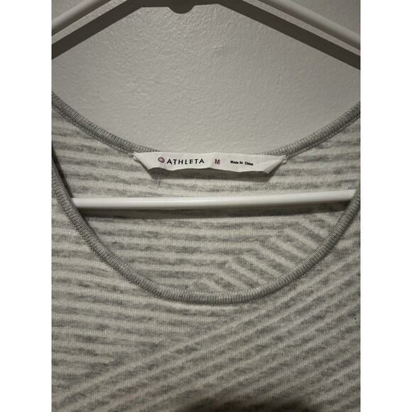 Athleta Gray Striped Mini Dress - Picture 3 of 6